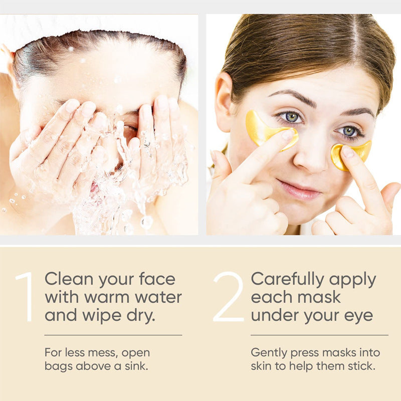 Eye Bag Removal Wrinkle Lifting And Tightening 24K Gold Eye Mask Patch Eye Bag Removal Wrinkle Lifting And Tightening 24K Gold Eye Mask Patch